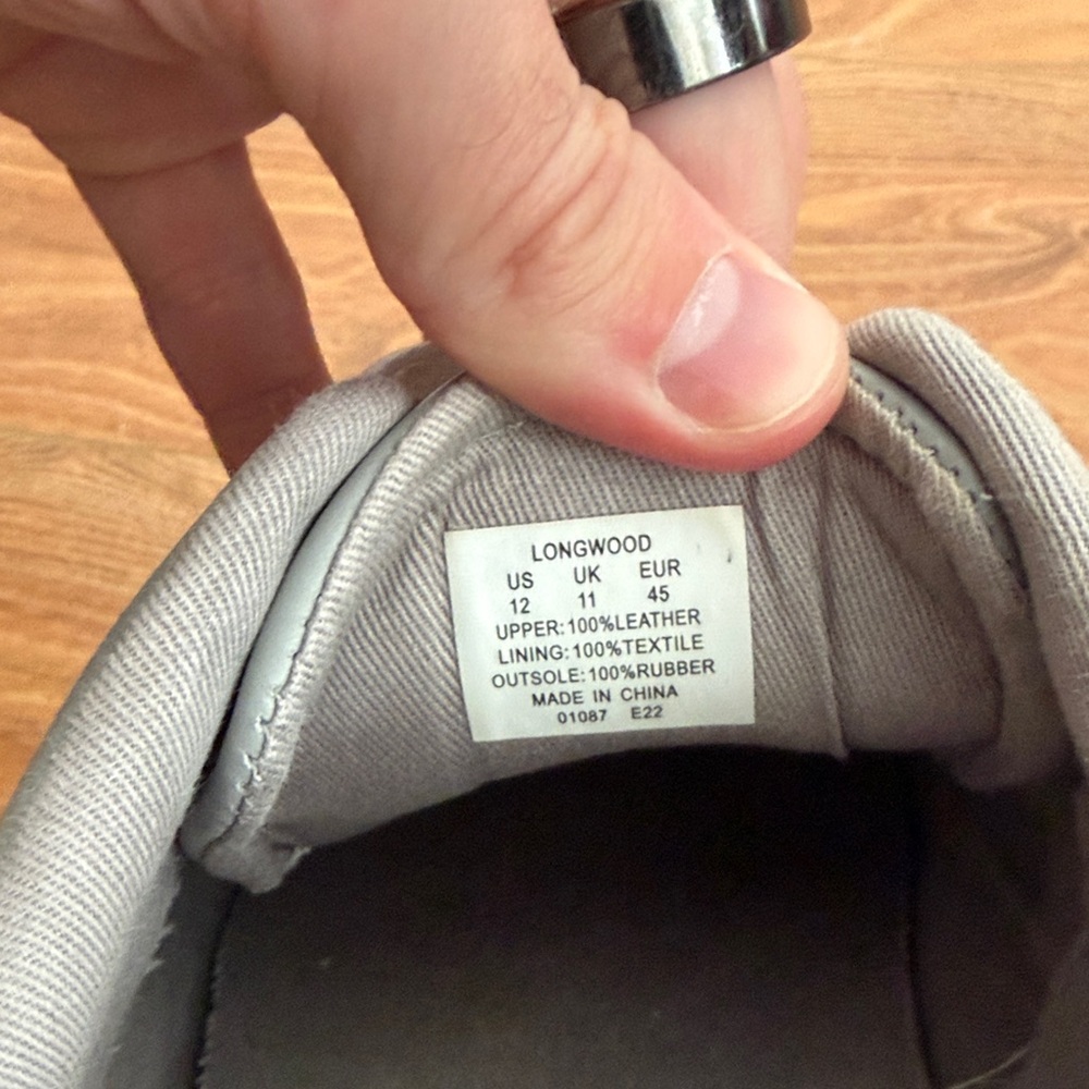 Polo by Ralph Lauren Men's Light Gray Sneakers - Picture 3 of 5